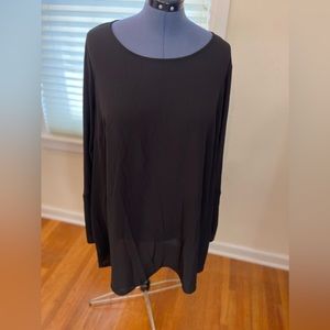 Lovesick Size 2x Black Semi-Sheer dress with Lace Details